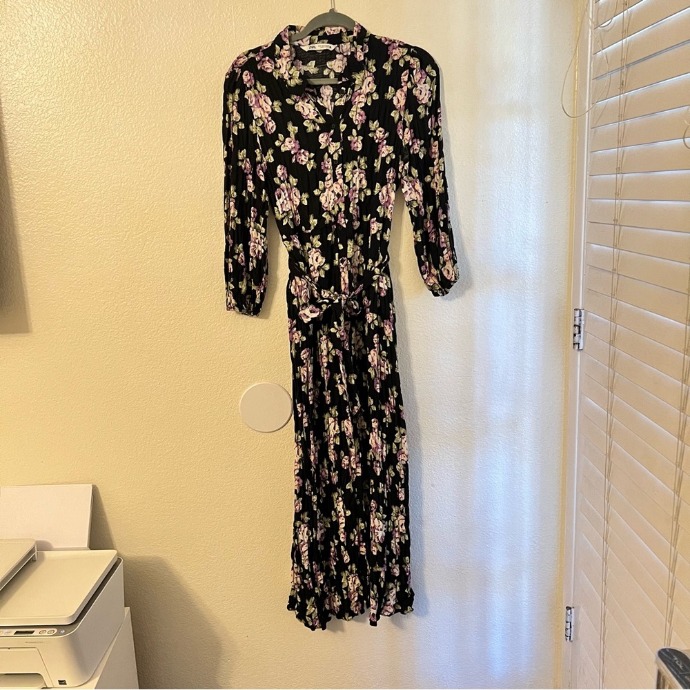 Zara floral dress